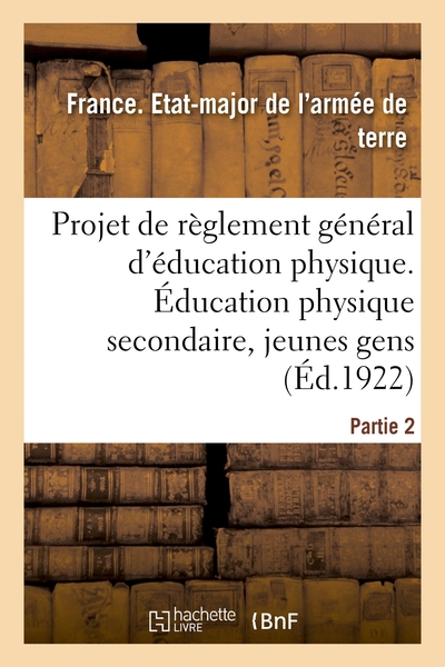 Image de Projet de règlement général d'éducation physique. Partie 2