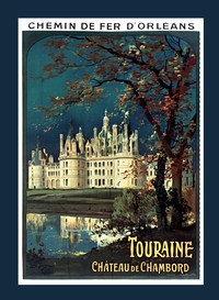 Image de Carnet blanc : Chemin de fer d'Orléans. Touraine. Château de Chambord, 1910