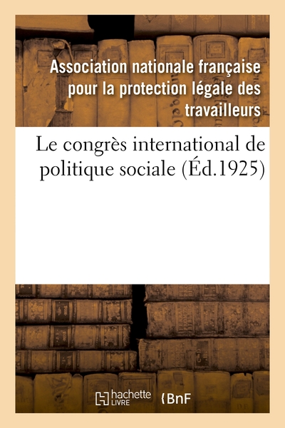Picture of Le congrès international de politique sociale