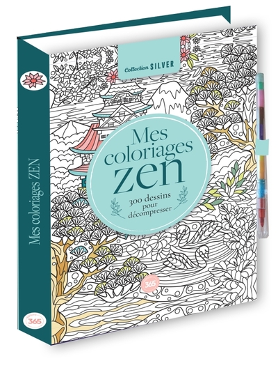 Image de Mes coloriages zen - 300 dessins pour décompresser - crayon multi-mines offert