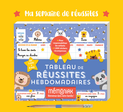 Picture of Tableau de réussites hebdomadaires Mémoniak, max 3 enfants, perpétuel
