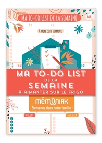 Image de Bloc de 52 listes aimantés - Ma to-do list de la semaine Mémoniak