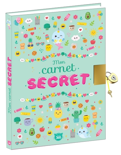 Image de Mon carnet secret Kawai - Journal intime avec cadenas à compléter