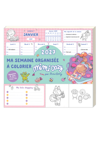 Picture of Ma semaine organisée à colorier avec Mimi Cozy 2027 12 mois janvier-décembre