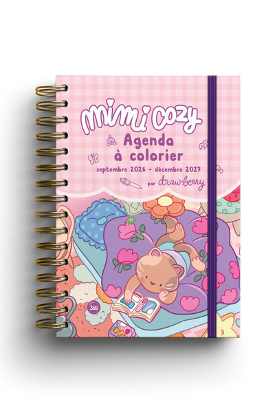 Picture of Agenda à colorier Mimi Cozy by Draw Berry - 16 mois, septembre 2026 - décembre 2027