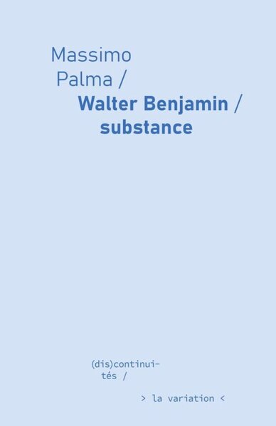 Image de Walter Benjamin, substance