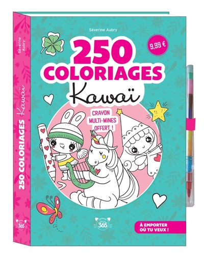 Picture of 250 coloriages kawaï - crayon multi-mines offert