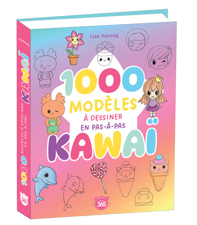 Image de 1000 modèles ultra-simples à dessiner en pas à pas Kawai