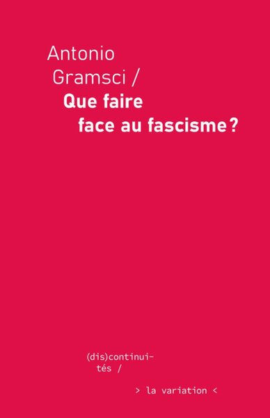 Image de QUE FAIRE FACE AU FASCISME ?