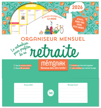 Picture of Organiseur mensuel Le Calendrier 2026 pour profiter de sa retraite