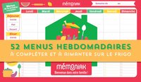 Image de Bloc aimanté de 52 menus hebdomadaires à compléter Mémoniak