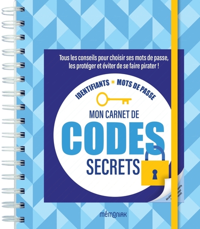 Picture of Mon carnet de codes secrets Mémoniak