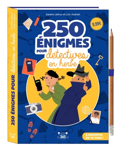 Picture of 250 énigmes pour détectives en herbe - crayon offert