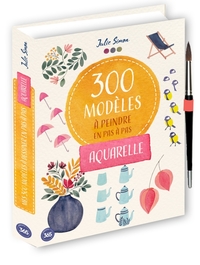 Picture of 300 modèles à peindre en pas à pas - Aquarelle
