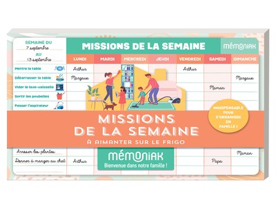 Image de Missions de la semaine Mémoniak - bloc aimanté à compléter