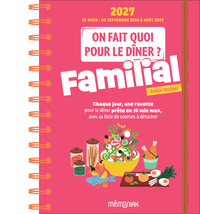 Picture of On fait quoi pour le dîner ? Familial Mémoniak 12 mois, septembre 2026-août 2027