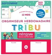 Picture of Organiseur hebdomadaire de ma tribu Mémoniak 2025-2026 par colonne