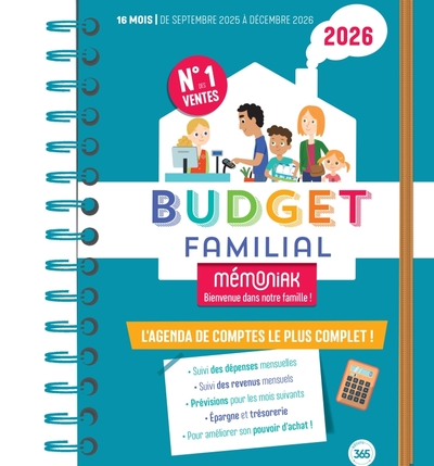 Picture of Budget familial Mémoniak, sept. 2025 à déc. 2026 - le plus complet