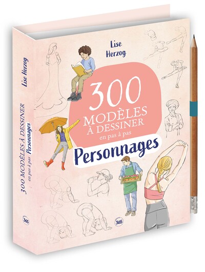 Image de 300 modèles à dessiner en pas à pas – Personnages