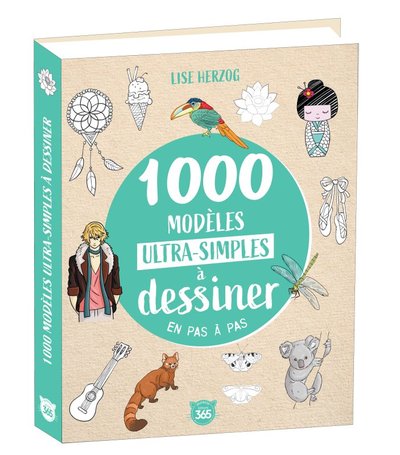 Image de 1000 modèles ultra-simples à dessiner en pas à pas - Dessins étape par étape