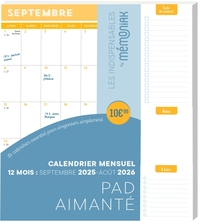 Picture of Pad aimanté calendrier mensuel sept. 2025-août 2026, mini prix mini place