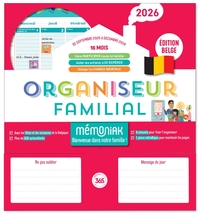 Image de Organiseur familial Mémoniak 2026 spécial Belgique