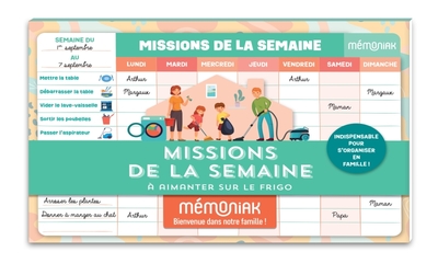 Image de Missions de la semaine Mémoniak - bloc aimanté à compléter