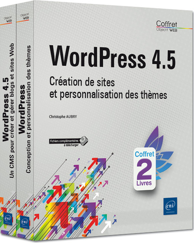 Picture of WordPress 4.5 - Coffret de 2 livres : Création de sites et personnalisation des thèmes