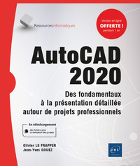 Picture of AutoCAD 2020 - Des fondamentaux à la présentation détaillée autour de projets professionnels