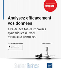 Image de Analysez efficacement vos données - À l'aide des tableaux croisés dynamiques d'Excel (versions 2019