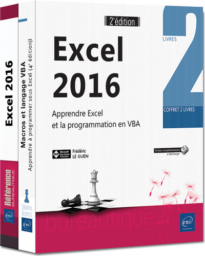 Image de Excel 2016 - Coffret de 2 livres : Apprendre Excel et la programmation en VBA (2e édition)