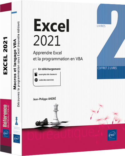 Picture of Excel 2021 - Coffret de 2 livres : Apprendre Excel et la programmation en VBA