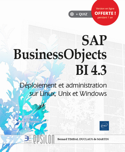 Picture of SAP BusinessObjects BI 4.3 - Déploiement et administration sur Linux, Unix et Windows