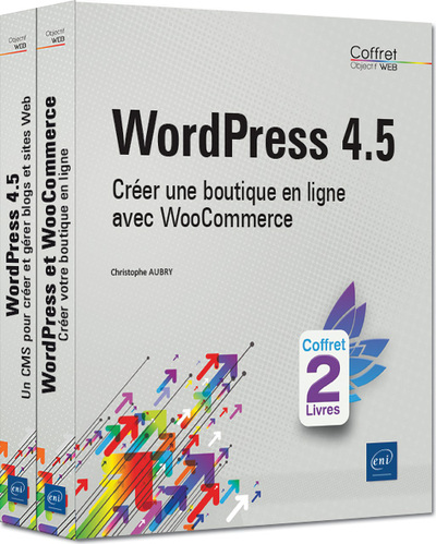 Picture of WordPress 4.5 - Coffret de 2 livres : Créer une boutique en ligne avec WooCommerce