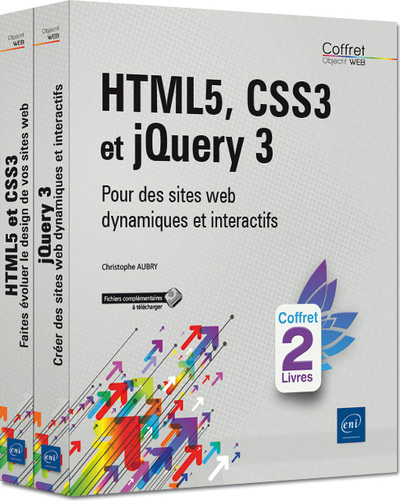 Picture of HTML5, CSS3 et jQuery 3 - Coffret de 2 livres : Pour des sites web dynamiques et interactifs