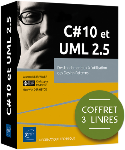 Picture of C# 10 et UML 2.5 - Coffret de 3 livres : Des fondamentaux à l'utilisation des Design Patterns