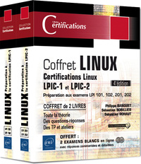 Image de Linux - Coffret de 2 livres - Préparation aux certifications LPIC-1 et LPIC-2 (examens LPI 101, 102,