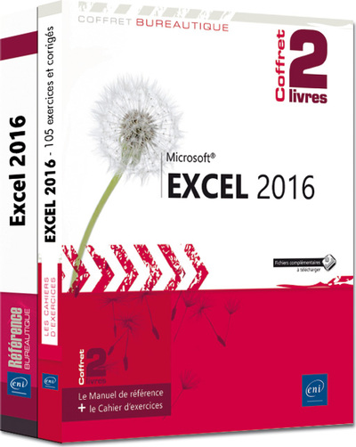 Picture of Excel 2016 - Coffret de 2 livres : Le Manuel de référence + le Cahier d'exercices