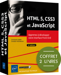 Picture of HTML5, CSS3 et JavaScript - Coffret de 2 livres : Apprenez à développer votre interface Front End (2