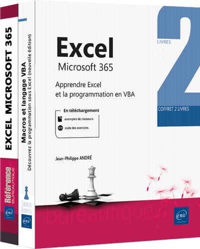 Picture of Excel Microsoft 365 - Coffret de 2 livres : Apprendre Excel et la programmation en VBA
