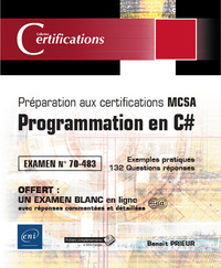 Picture of Programmation en C# - Préparation aux certifications MCSA - Examen 70-483