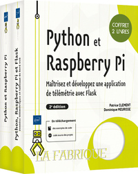 Image de Python et Raspberry Pi - Coffret de 2 livres : Maîtrisez et développez une application de télémétrie