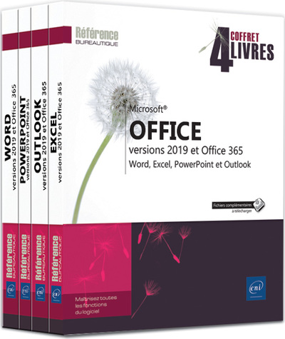 Image de Microsoft® Office (versions 2019 et Office 365) - Coffret de 4 livres : Word, Excel, PowerPoint et O