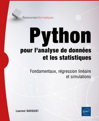 Picture of Python pour l’analyse de données et les statistiques - Fondamentaux, régression linéaire et simulati