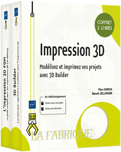 Image de Impression 3D - Coffret de 2 livres : Modélisez et imprimez vos projets avec 3D Builder