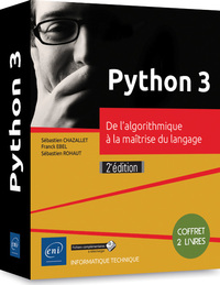 Picture of Python 3 - Coffret de 2 livres : De l'algorithmique à la maîtrise du langage (2e édition)
