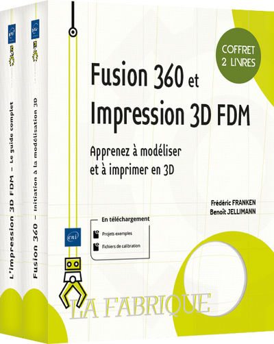Picture of Fusion 360 et Impression 3D FDM - Coffret de 2 livres : Apprenez à modéliser et à imprimer en 3D