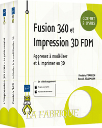 Picture of Fusion 360 et Impression 3D FDM - Coffret de 2 livres : Apprenez à modéliser et à imprimer en 3D
