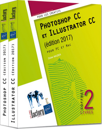 Image de Photoshop CC et Illustrator CC (édition 2017) - Coffret de 2 livres