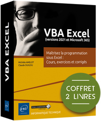 Image de VBA Excel (versions 2021 et Microsoft 365) - Coffret de 2 livres : Maîtrisez la programmation sous E
